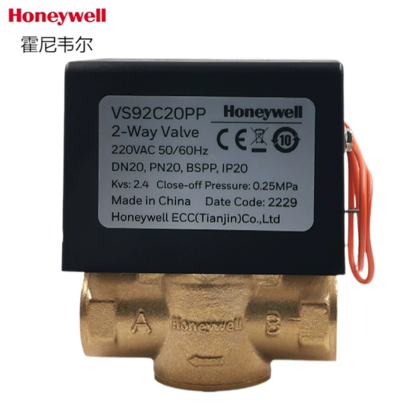 Клапан катушки вентилятора Хониуэлл Электрический двухходовой двухпроводной с сбросом весны ВС92К20ПП