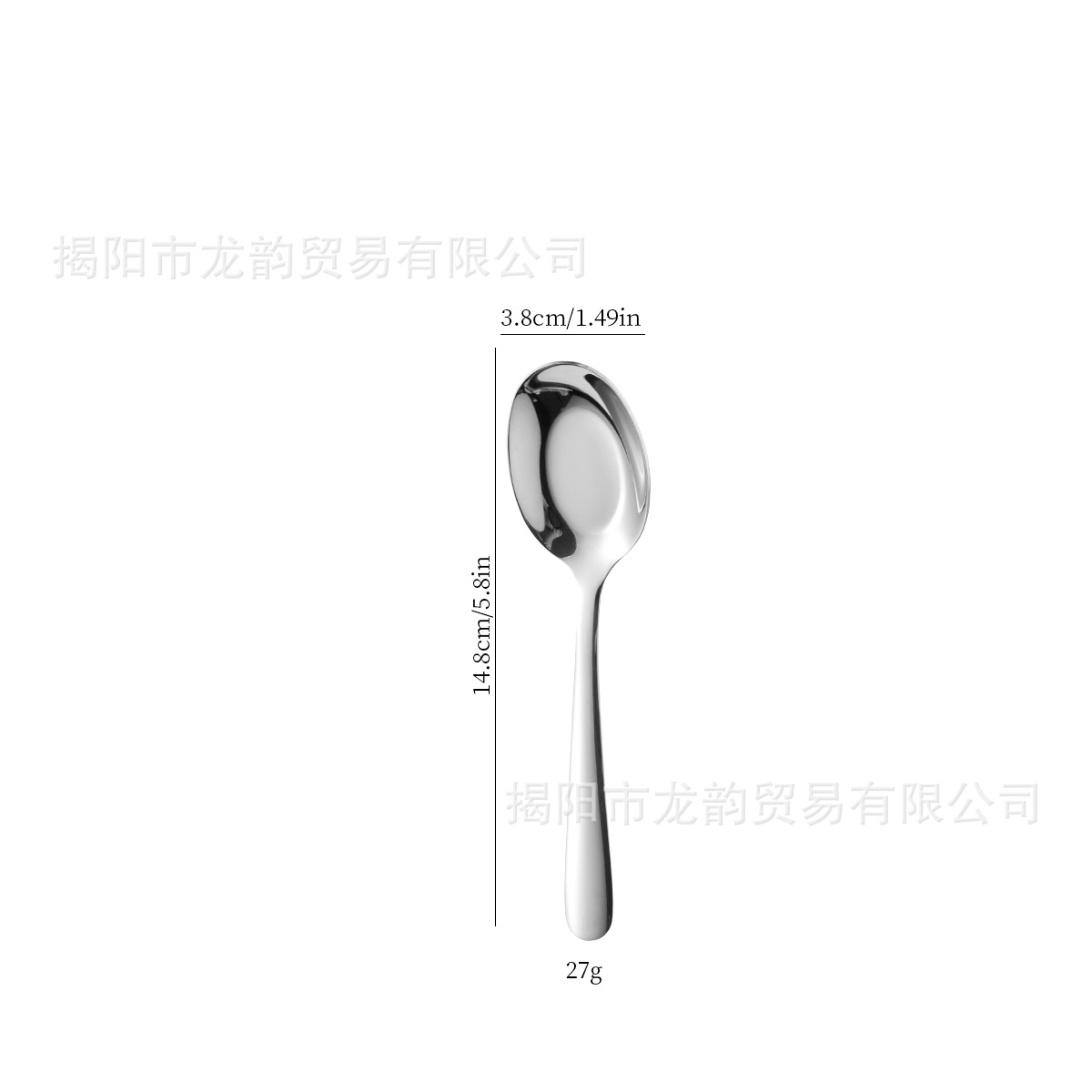 Comercio exterior 304 cucharas redondas de acero inoxidable de fondo profundo, cucharas de cubierta de hotel de alta calidad, cucharas de comedor, cucharas de salsa, cucharas de salsa