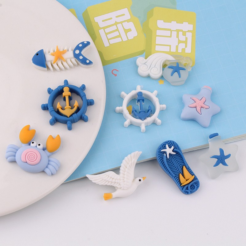 Beach marine cream phone case for swimming handmade