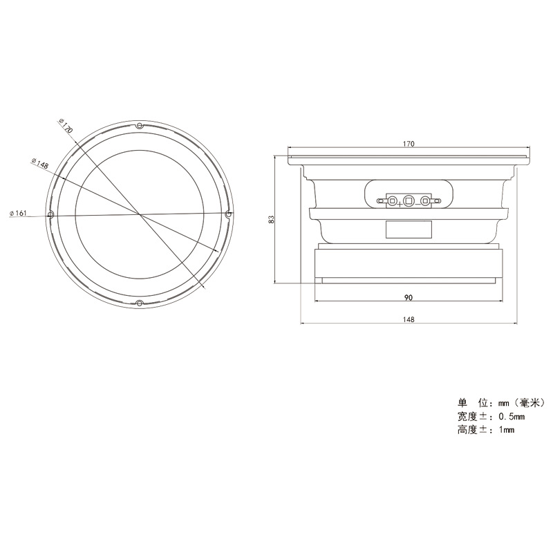 Fabricante suministro directo de altavoces de 6,5 pulgadas redondas de altobajo magnético externo HIFI máquina biliar a altavoces de caja WIFI K canción