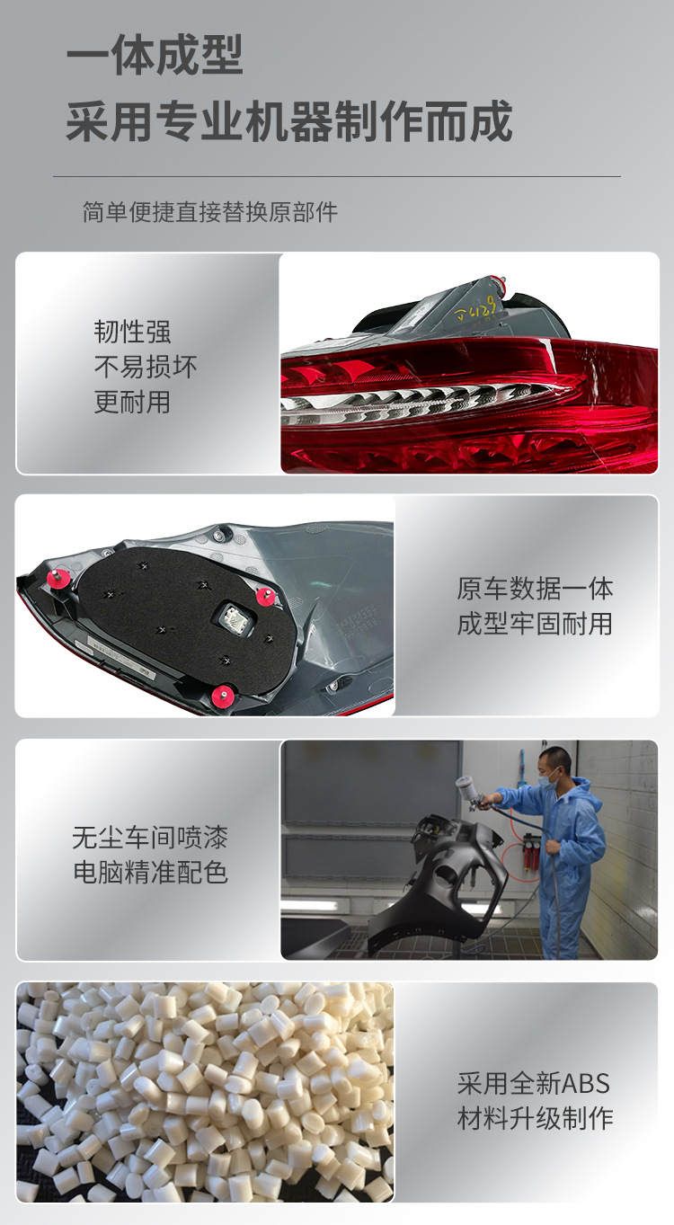 Suitable for Mercedes-Benz C-Class W205 Old Model 14-18 Taillight Brake Light 2059060357 2059060457