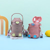 Cute children's capacious glass stainless steel, cup, high quality car with glass, with little bears