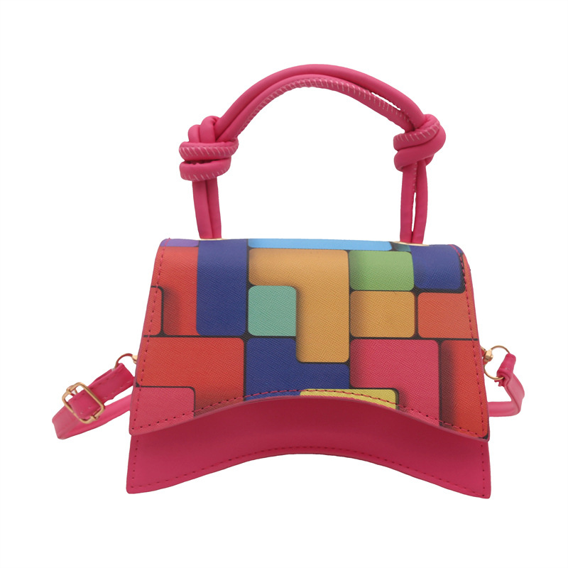 2024 invierno nuevo estilo coreano macarón bolso de hombro color de choque bolso de mano de textura casual bolso de mujer