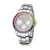 Brand rainbow quartz watch, European style, light luxury style, gradient