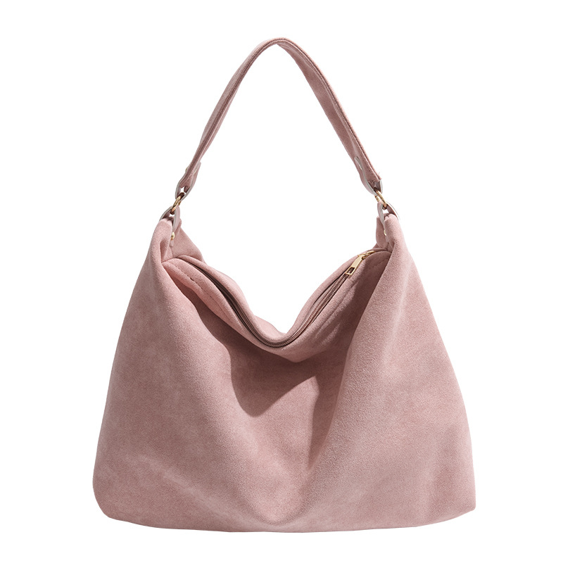 Bolso de hombro de estilo europeo/americano para mujer 2025, casual de gran capacidad, axila