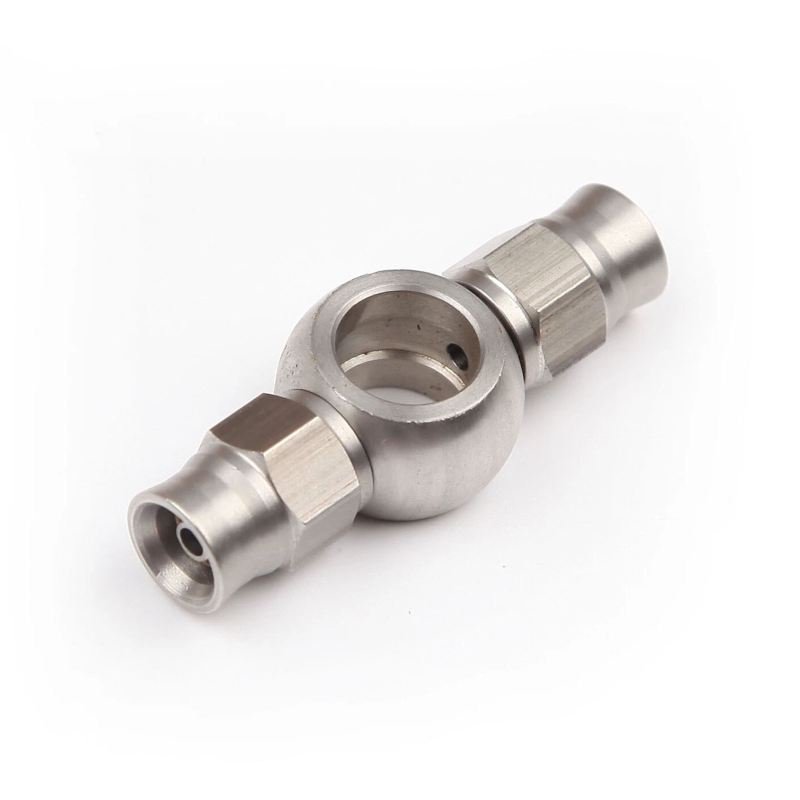 M10 stainless steel double banjo fitting with ball head, hollow screw joint, return oil pipe, banjo oil pipe accessories