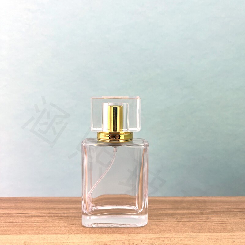 ねじ口平幅肩丸ガラス香水瓶30ml 50ml各種カラーカバーシンプルでおしゃれな携帯分注瓶|undefined