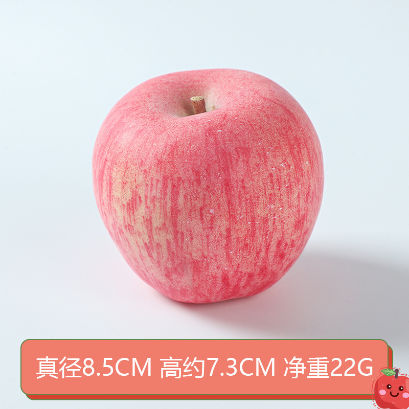 偽のリンゴのシミュレーションの果物の赤いリンゴの家庭の早教の装飾の道具のショーウインドーの撮影のプラスチックの模型の装飾の飾り物|undefined