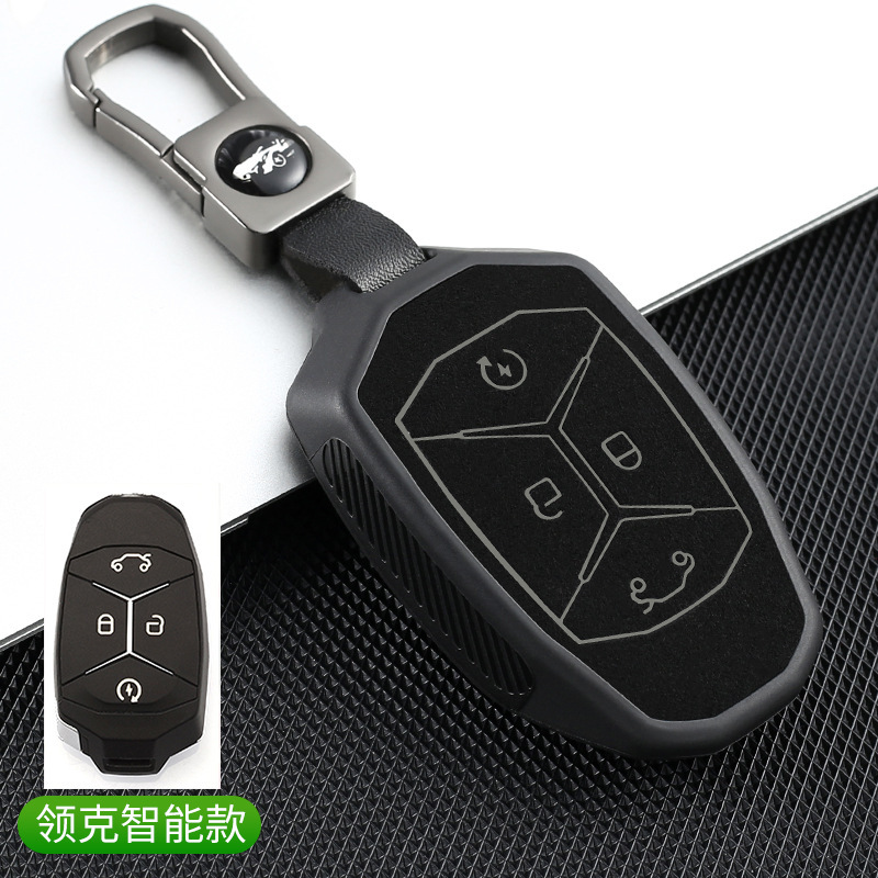 Lynk & Co 스마트 모델 [스웨이드 TPU] 블랙 + 블랙 가죽 버클