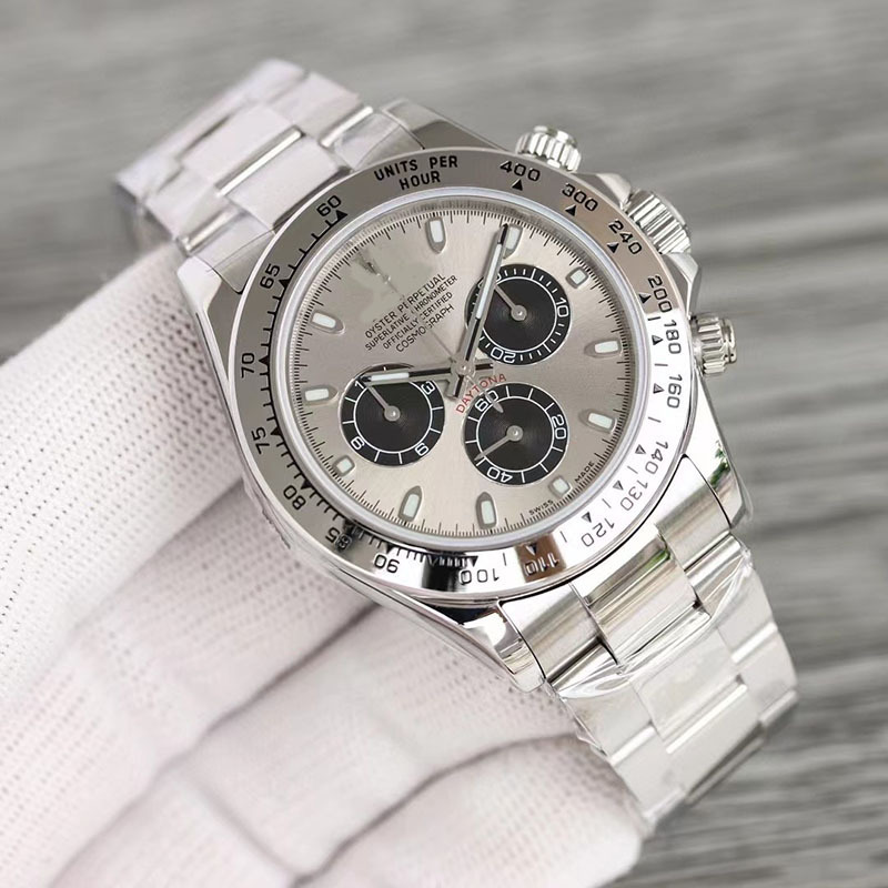 Laojia estilo explosivo C fábrica Ditong serie reloj 4130 máquina de cronometraje multifuncional Panda Di reloj generación transfronteriza