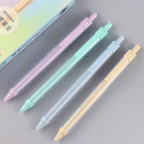 Gorgeous Neutral Pen, Six Color Barrel Pastel Color Water-based Pen for Students 0.5MM Brush Writing Pen Tianzhu 32960
