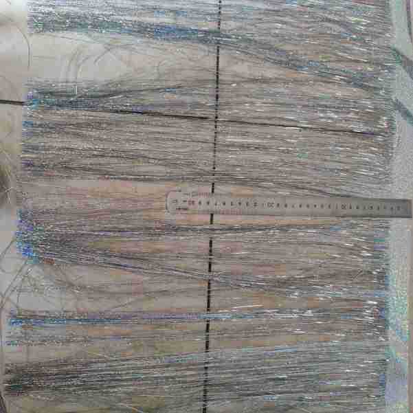 深金黄亮片扁丝透明PET扁丝弄皱波纹型浅粉红深紫红铝箔亮片碎丝