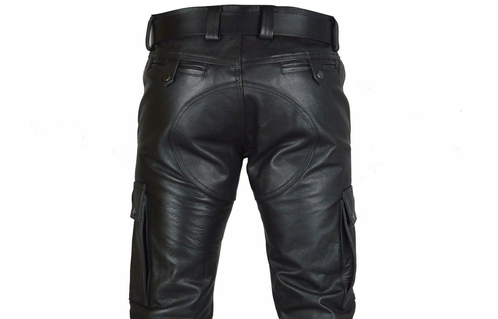 Polyurethane Leisure Trousers 2023 Collection Wish Amazon European Style Black Sizes S-5XL