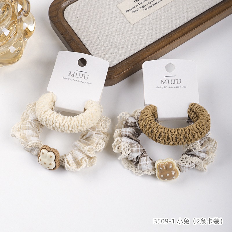 Ligas coreanas premium para cabello