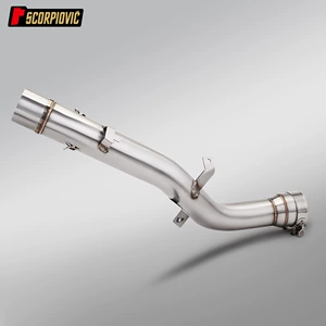 Motorcycle ZX820RR exhaust pipe suitable for Zhangxue 820RR, stainless steel drumless middle section, original factory interface