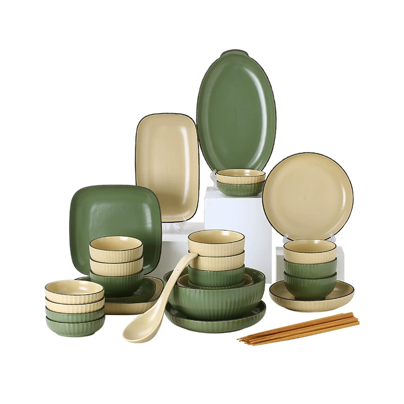 Tableware, set, creative ceramic soup bowl, simple and elegant design