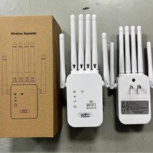 wifi信号放大器中继器六天线无线网络扩大wifi信号放大器