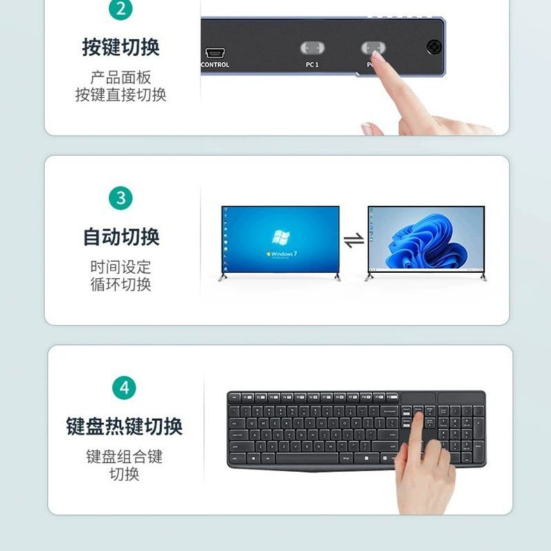 KVM-переключатель MT-Viki (MT-Viki) двунаправленная клавиатура и мышь совместное использование MT-HK201W