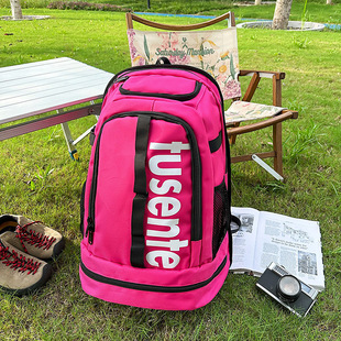 Backpack Men's Ins Trendy Brand Large Capacity Casual Travel Bag Luggage Backpack Female College Student School Bag Fitness Shoe Warehouse
