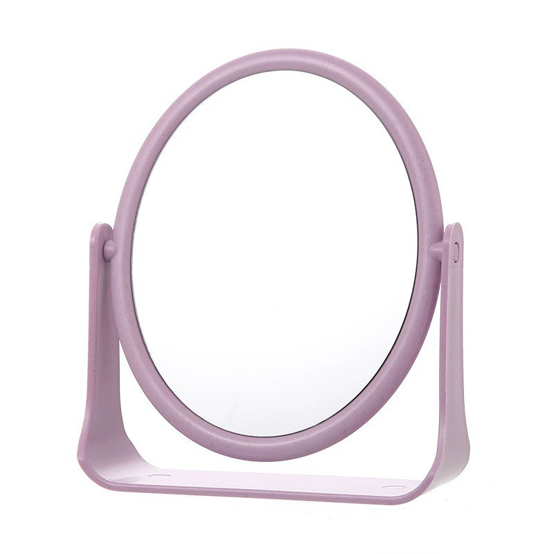 Rotating Table Mirror, Double-Sided Kids Desktop Mirror, 360° Adjustable, Compact 20×17.5×6 cm