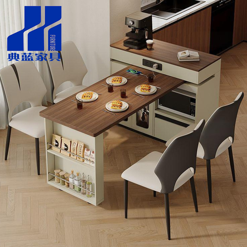 Bar transfronterizo tipo tablero de mesa bar de partición moderna simple en una sala de estar balcón ocio gabinete de comedor en la isla