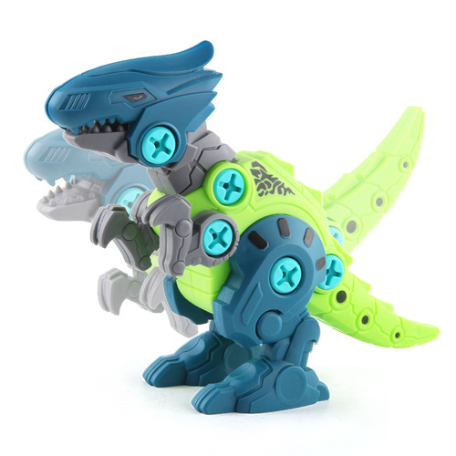 Factory direct sales boy's disassembly and assembly of dinosaur building block toys with electric drill nut to assemble Tyrannosaurus rex building block set