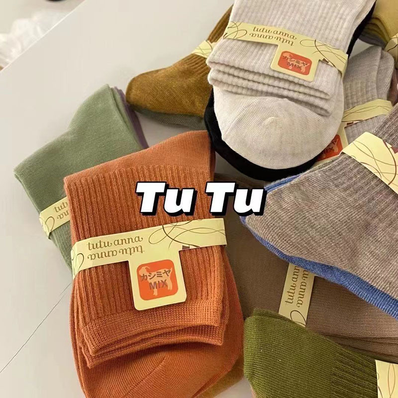 Japanese tutu goddess wool socks, new original items, daily wear stack socks, men's and women's cotton socks for autumn and winter