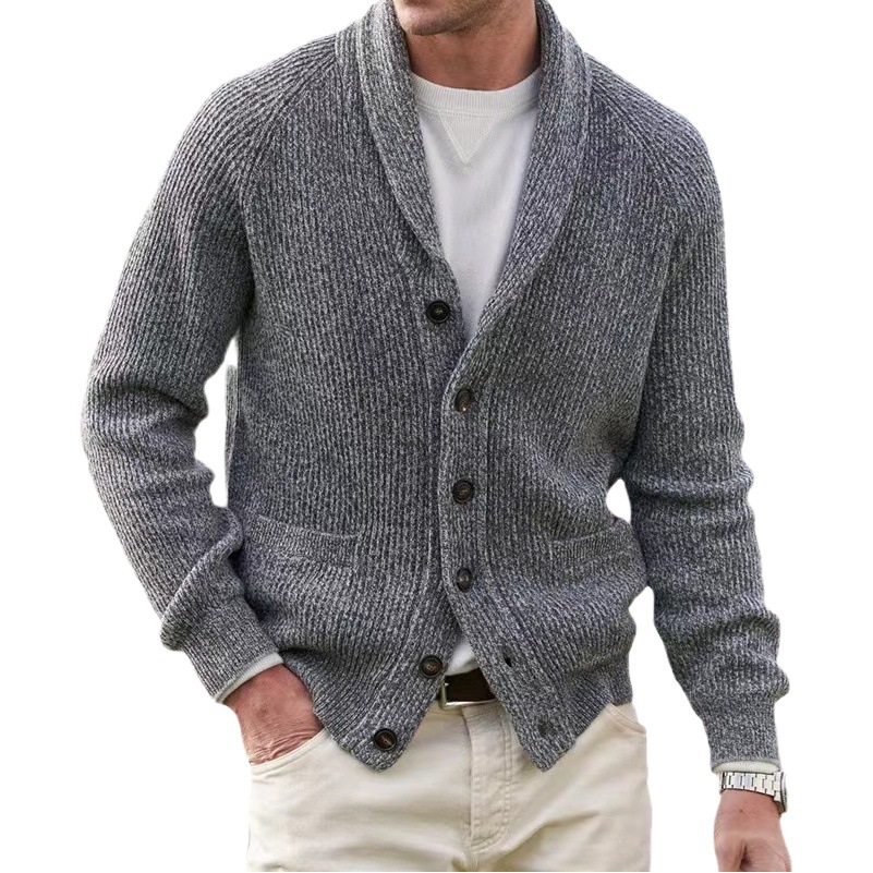 Cross-Border Exclusive Supply for Independent Websites: New Autumn and Winter Men's Sweaters, Simple Thickened Cardigans, Men's Jackets in Stock