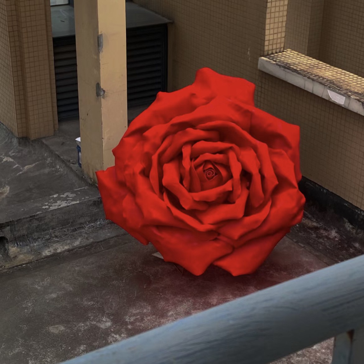 Large Giant Waterproof Butterfly Paper Floral Rose EVA Rose Shopping Mall Window Decoration Outdoor Set