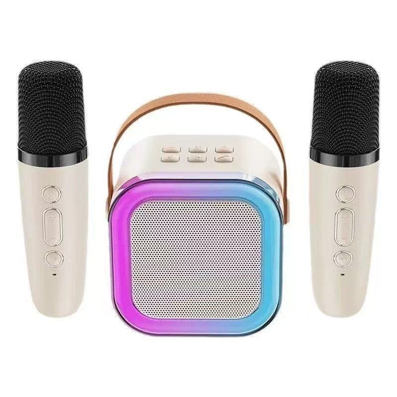 K12 altavoces nuevos productos populares populares k canción familia ktv sonido bluetooth en un micrófono mini karaoke