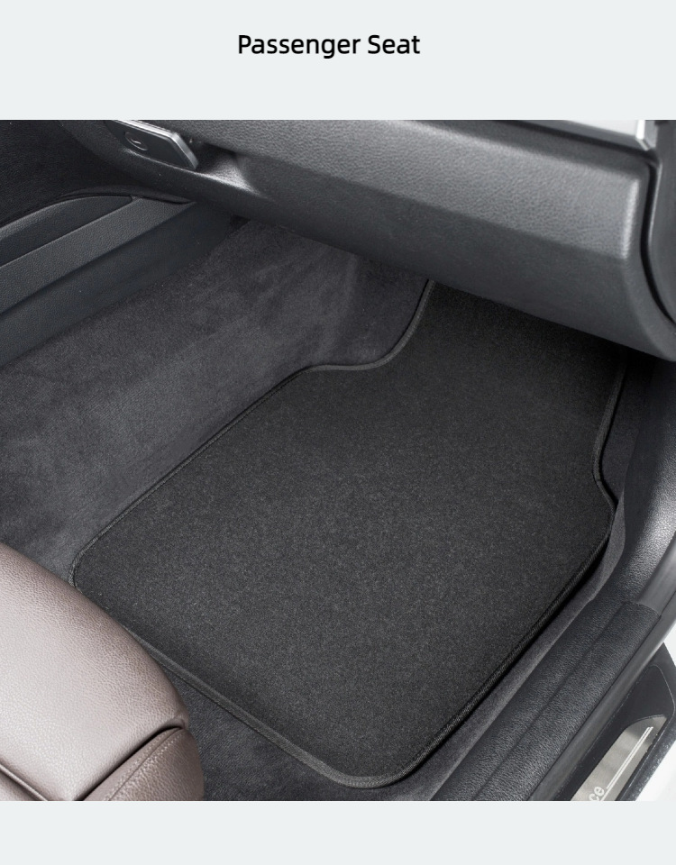 Universal 4-piece set of car floor mats, dirt-resistant carpet for the interior, driver's seat protection mat