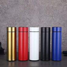 商务直杯双层不锈钢保温杯办公水杯户外运动车载直身杯真空保温杯