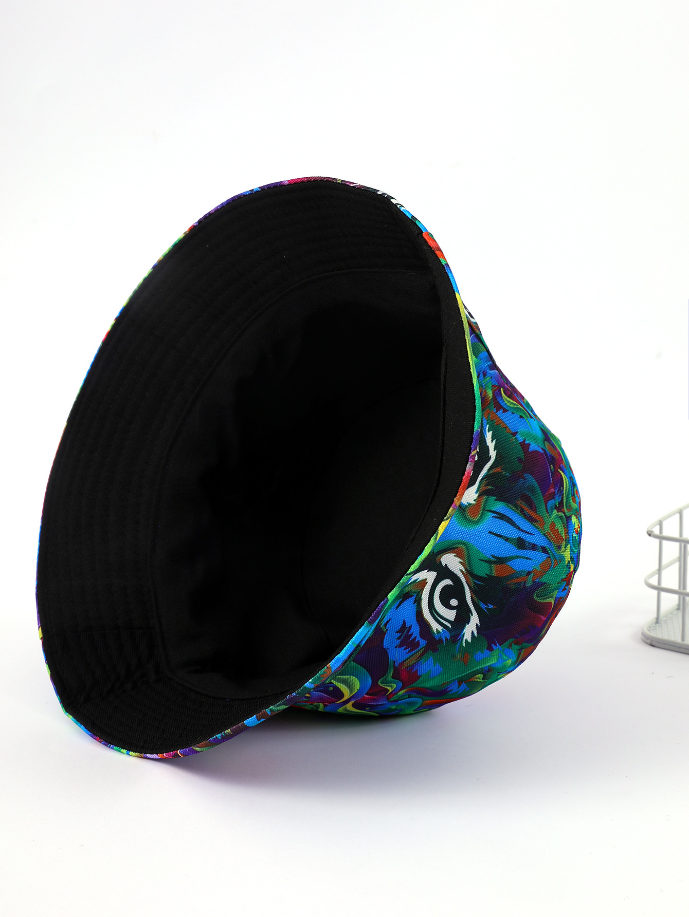 La nueva planta de impresión patrón pescador sombrero niños primavera y verano al aire libre sombrero protector solar gorra macho