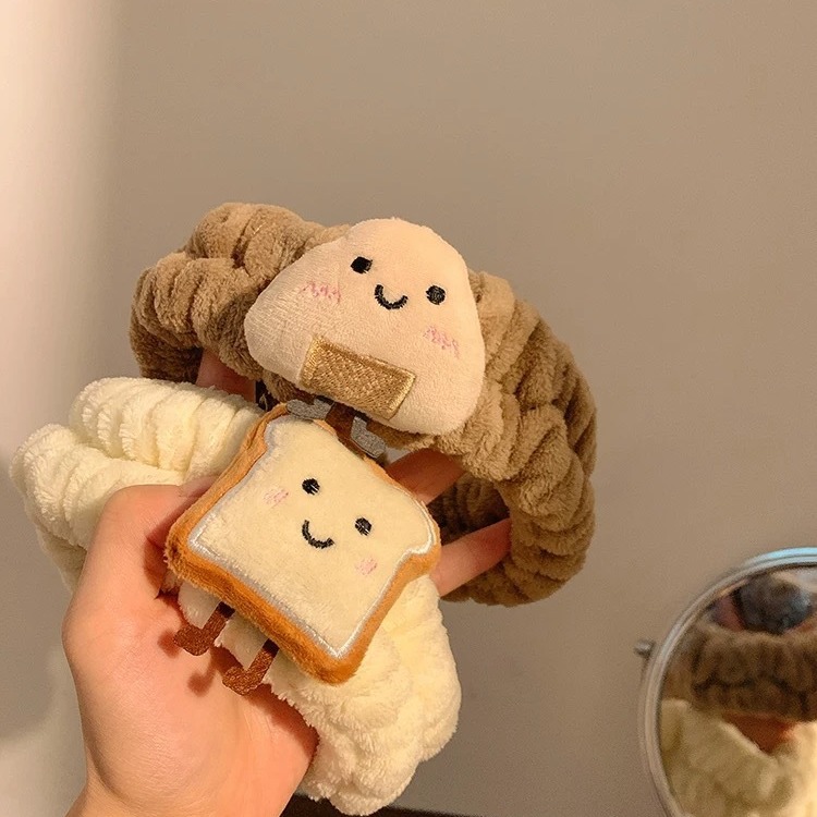 Băng đô đeo tay, милый хлеб, рисовый шарик, мытье лица, ремешок для волос, резинка для волос