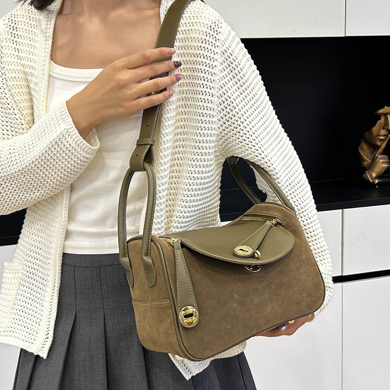 Genuine Leather Mini Lindy Bag Shoulder Bag Casual High-End First Layer Togo Cowhide Doctor Lindy Bag Versatile Crossbody Genuine Leather Mini Lindy Bag Shoulder Bag Casual High-End First Layer Togo Cowhide Doctor Lindy Bag Versatile Crossbody