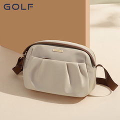 GOLF/ゴルフ百合携帯バッグレディース斜め掛けバッグカジュアルシワバッグ雲バッグショルダーバッグ女性バッグ