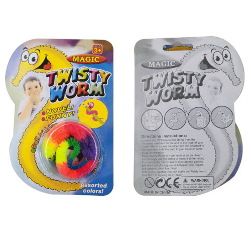 Colorful caterpillar seahorse elf magic props new strange toy magic worm magic worm twist