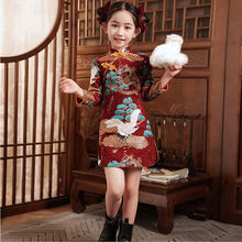 儿童旗袍春夏新款平时可穿气质优雅生日宴会可爱古风舞台走秀