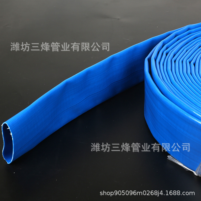 厂家现货大棚灌溉水带2寸3寸4寸农业灌溉排水用PVC高强度涂塑水带