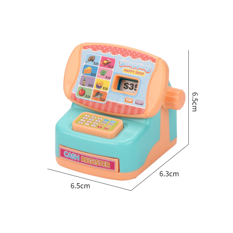 ミニ販売機のままごと玩具のクロスボーダー漫画デパートのレジのプラスチックの子供の家のシーンのおもちゃをシミュレーションします。|undefined