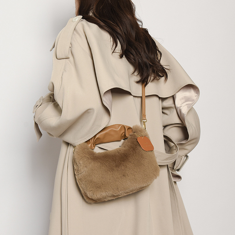 2023 Autumn/Winter Versatile Simple Solid Color Single Room Crossbody Bag Women's Fashion_voghion.com