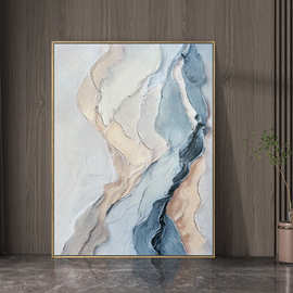 源头工厂轻奢简约风抽象手绘油画 客厅卧室沙发背景墙装饰画挂画