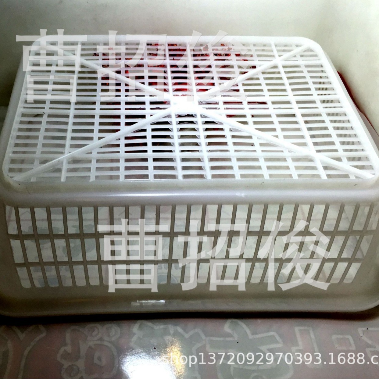 白色小号方丝篮  置物筐 厨房洗菜沥水篮 水果篮 2元日用百货批发