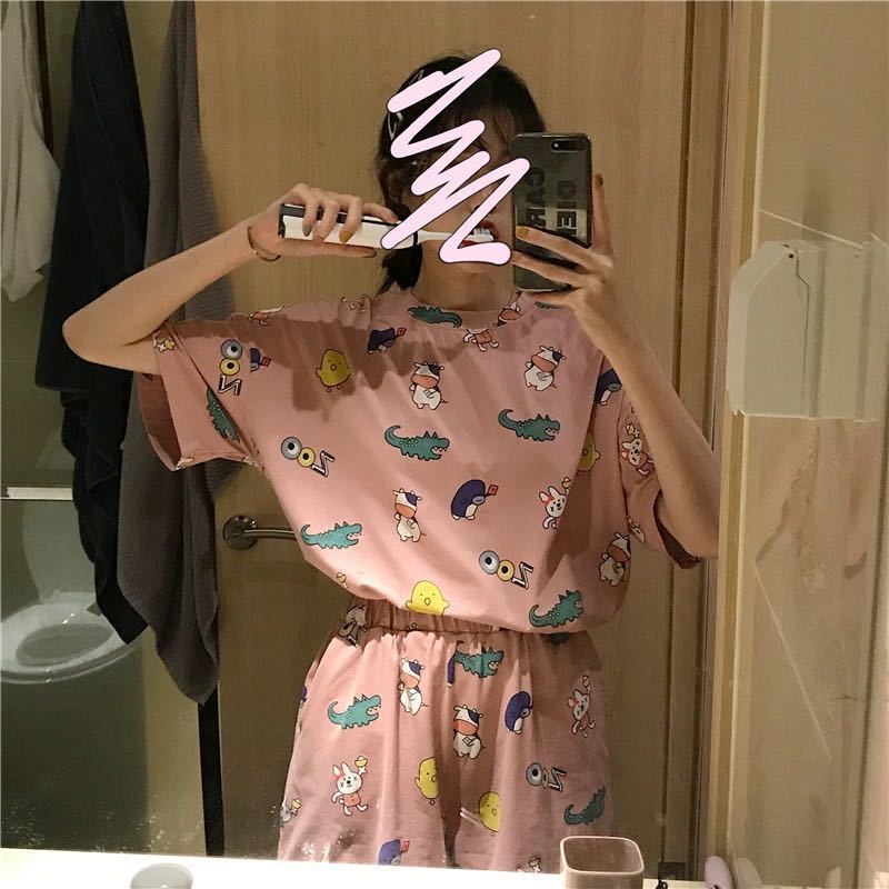 Conjunto de Dos Piezas de Verano 2025 para Mujer, Estilo Nuevo, Manga Corta, Pantalones Cortos, Delgado, para Estudiantes, Primavera y Verano, Ropa Informal a la Moda image 16