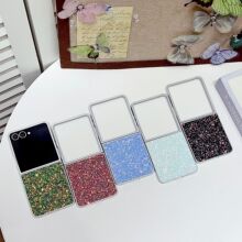 韩风闪粉适用galaxy zflip7/6/3/4手机壳三星5代折叠保护套跨境