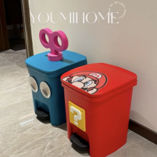 大眼萌马里奥垃圾桶客厅厨房卫生间房间乔迁之喜装饰品