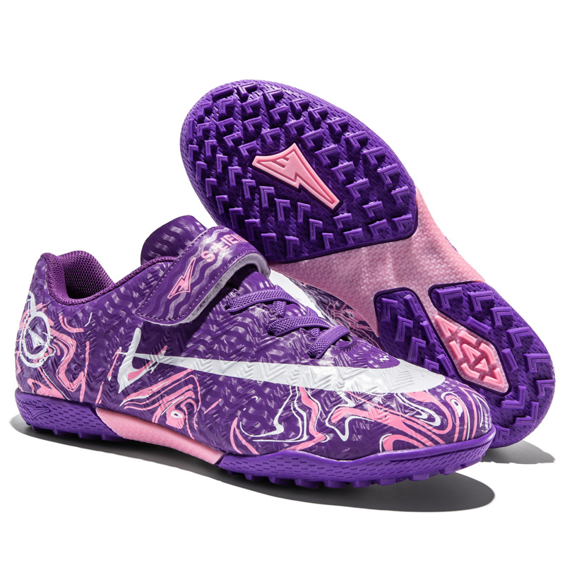 Zapatos de fútbol profesionales transfronterizos de la Copa del Mundo, zapatos de fútbol infantiles para niños y niñas, zapatos de entrenamiento transpirables al aire libre