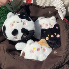 Cute Tuantuan Meow Pendant Tail Squeaking Cat Plush Doll Ins Girly Heart Keychain Girl Gift