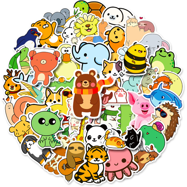 Children's cartoon cute award for students with animals for…