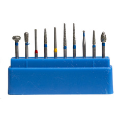 Dental material double-layer diamond sand drill for abrasion-resistant preparation set high-speed bur